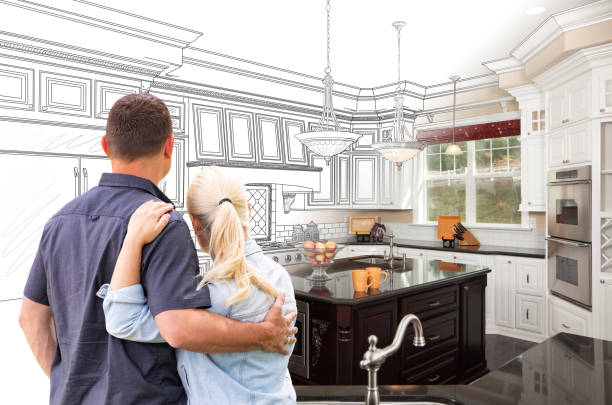Custom kitchen cabinets installed in a Finksburg home